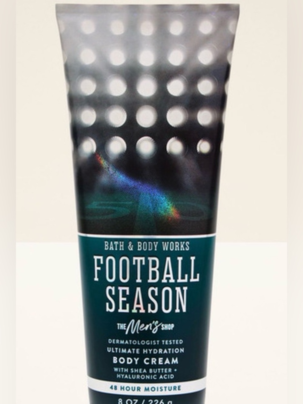 Bath & Body Works Football Season Men's Body Cream - Teal, Black, White
